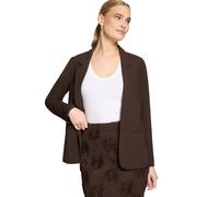 Jackenblazer ZERO "Damen gerader Schnitt", Damen, Gr. 44, chocolate plum, Obermaterial: 100% Polyester, lässig geschnitten normal, Blazer, Material (38918220-44) chocolate plum