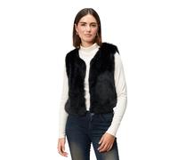 Jackenblazer ZERO "Damen in Felloptik", Damen, Gr. L, schwarz beauty, Obermaterial: 100% Polyester, unifarben, figurbetont hüftlang, V-Ausschnitt, Blazer, Plain/ohne Details (97441337-L) schwarz beaut