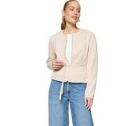 Jackenblazer ZERO "Damen in Lederoptik", Damen, Gr. 34, french oak, Obermaterial: 5% Elasthan, 95% Polyester, aufgeraut, Basic, tailliert hüftlang, Rundhals, Blazer, Gürtel (55291501-34) french oak