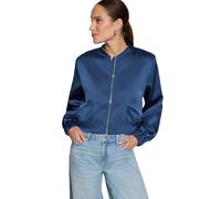 Jackenblazer ZERO "Damen langarm", Damen, Gr. 34, sargasso sea, Satin, Obermaterial: 100% Polyester. Futter: 98% Polyester, 2% Elasthan, glänzend, figurumspielend kurz, Bündchen, Blazer, Material. (95