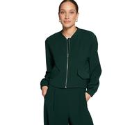 Jackenblazer ZERO "Damen langarm", Damen, Gr. 40, grün (grün forest), Obermaterial: 100% Polyester. Futter: 2% Elasthan, 98% Polyester, Basic, gerade kurz, Blazer, Material. (62510323-40) grün forest