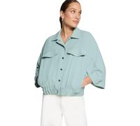 Jackenblazer ZERO "Damen mit 3/4 Arm", Damen, Gr. 44, silber blau, Obermaterial: 100% Polyester, lässig geschnitten normal, Flügelärmel, Blazer, Aufschlag / Krempel (87020247-44) silber blau