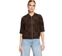 Jackenblazer ZERO "Damen mit Fledermausärmeln", Damen, Gr. 38, braun (chocolate plum), Obermaterial: 90% Polyester, 10% Elasthan. Futter: ohne Futter, unifarben, lässig geschnitten normal, Rundhals, B
