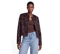 Jackenblazer ZERO "Damen mit Jacquard", Damen, Gr. 36, braun, schwarz, Obermaterial: 79% Polyester, 14% Polyacryl, 3% Polyamid, 2% Wolle, 1% Baumwolle, 1% Viskose. Futter: 100% Polyester, bedruckt, lä