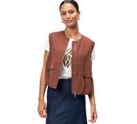 Jackenblazer ZERO "Damen mit Reißverschluss", Damen, Gr. 40, braun (cappuccino), Web, Obermaterial: 92% Viskose, 8% Polyester, unifarben, figurumspielend normal, Rundhals, Blazer, weiteres Detail (896
