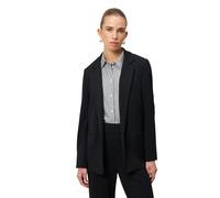 Jackenblazer ZERO "Damen offener Style", Damen, Gr. 44, schwarz beauty, Twill, Obermaterial: 96% Polyester, 4% Elasthan, unifarben, figurbetont normal, V-Ausschnitt, eng, Blazer, Plain/ohne Details (5