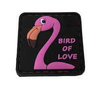 Jackets To Go DUFT Flamingo Patch, Vogel der Liebe, zart duftend nach Erdbeere, limitiert / 3D Rubber Patch