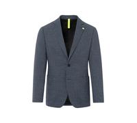 Jackett BENVENUTO. "BENVENUTO. Sneaker-Jacket", Herren, Gr. 54, blau (mittelblau struktur), Obermaterial: 88% Polyester PES. 6% Elasthan EL. 6% Viskose CV. Futter: 100% Polyester PES., slim fit, V-Aus