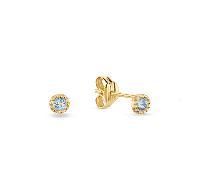 Jackie Gold - Jackie Gold-Ohrringe-JKE25.512 blau