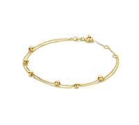 Jackie Gold - JKB23.351 - Armband - Damen - 585 Gelbgold - Double Bubble - 16-18cm