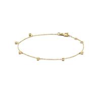 JACKIE GOLD Schmuck Damen | 14 Karat / 585 Echt Gold Armband | Bubbles Bracelet JKB20.057 | 16 - 17 - 18 cm Länge verstellbar | Armkette mit Bubbles