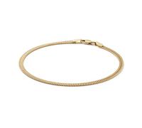 JACKIE GOLD Schmuck Damen | 14 Karat / 585 Echt Gold Armband | Table Mountain JKB26.603 | Länge 18 cm | Armkette mit Struktur