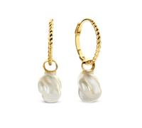 JACKIE GOLD Schmuck Damen | 14 Karat / 585 Echt Gold Ohrringe | Pearl of Mar. JKE21.153 | Ohrringe mit Perle | Nachhaltig