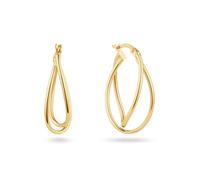 JACKIE GOLD Schmuck Damen | 14 Karat / 585 Echt Gold Ohrschmuck | Maxima JKE25.573 | Länge 5 mm | Ohrringe Creolen mit Kreisform
