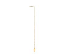 JACKIE GOLD Schmuck Damen | 14 Karat / 585 Echt Gold Ohrschmuck | Single Disc JKS20.059 | Länge 9 mm | Ohrring Ohrstecker mit klassischem Design