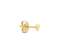 JACKIE GOLD Schmuck Damen | 14 Karat / 585 Echt Gold Ohrschmuck | Single Mini Heart JKS20.002 | Länge 3 mm | Ohrring Ohrstecker mit Herzform