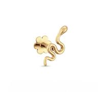 JACKIE GOLD Schmuck Damen | 14 Karat / 585 Echt Gold Ohrschmuck | Snake Piercing JKP24.429 | Stablänge 6 mm | Piercing mit Schlange