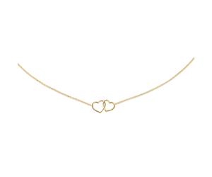 Jackie Halskette - Double Heart - JKN23.049 gold