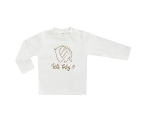 Jacky Langarmshirt Hello Baby - Elefant - Offwhite - Gr. 56