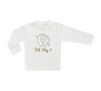 Jacky Langarmshirt Hello Baby - Elefant - Offwhite - Gr. 62