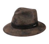 Stetson Traveller Pigskin Outdoorhut aus Leder, Braun (6) 54-55 cm (S)