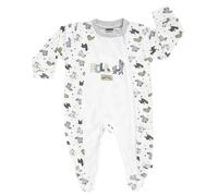 Jacky Schlafanzug Einteiler inkl. Kratzfäustlinge Lama - Allover Offwhite - Gr. 56