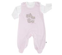 Jacky Set Nicki-Strampler mit Applikation & Shirt Basic Line - Rosa - Gr. 50