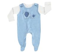 Jacky Set Nicki-Strampler & Shirt - Elephanten Blau - Gr. 50