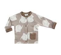 Jacky Strickjacke - Elefant Allover - Ringel Mokka - Gr. 50