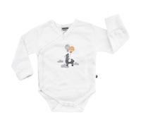 Jacky Wickelbody Langarm inkl. Kratzfäustlinge - Lama Offwhite - Gr. 50