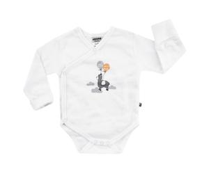 Jacky Wickelbody Langarm inkl. Kratzfäustlinge - Lama Offwhite - Gr. 50