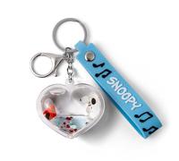 Jacmel Snoopy Herz-Flüssigkeitskonfetti-Tasche, Schlüsselanhänger