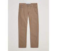 Jacob Cohën Bard Garment Dyed Gabardine Trousers Khaki Beige W32