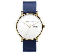 Jacob Jensen 166 Herrenuhr Quarz Titan Goldfarben/Blau