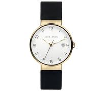 Jacob Jensen 186 Herrenarmbanduhr Titan Quarz Goldfarben