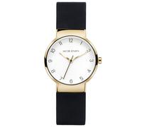 Jacob Jensen 196 Damen-Armbanduhr Titan Quarz Goldfarben