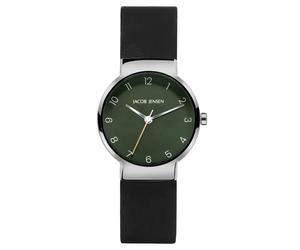 Jacob Jensen Damen-Armbanduhr Titan Quarz Schwarz/Grün 194
