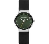 Jacob Jensen 194 Damen-Armbanduhr Titan Quarz Schwarz/Grün