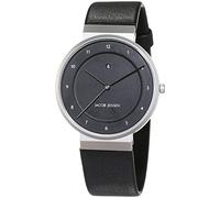 JACOB JENSEN Herren Analog Quarz Uhr mit Leder Armband Dimension Series Item NO.: 860