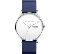 Jacob Jensen 163 Herrenarmbanduhr Quarz Blau/Weiß