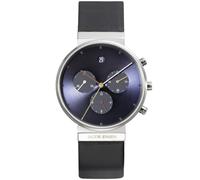 Jacob Jensen Herrenuhr Chrono Series Nr. 605 32605, blau, mit Lederband