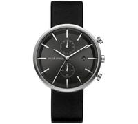 Jacob Jensen HerrenArmbanduhr Chronograph Quarz Leder 620