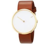 Jacob Jensen Unisex Analog Quarz Uhr mit Leder Armband 32254