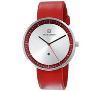 Jacob Jensen Unisex Analog Quarz Uhr mit Leder Armband 32273