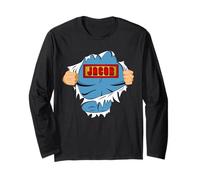 Jacob Name Superhero Gift for Boys Named Jacob Langarmshirt