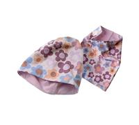 Jacob's - Die Babymoden-Manufaktur Baby Kinder Beanie Wendebeanie & Schlauchschal Blumen im Set