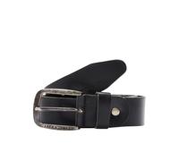 Ledergürtel JACK & JONES "JACPAUL LEATHER BELT NOOS", Herren, Gr. 105, schwarz, Leder, unifarben, Gürtel Ledergürtel (22263742-105) schwarz