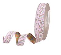 Jacquard-Borte, Einhorn, Hellrosa, 20 mm, Meterware