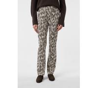 Jacquard-Hose aus Jersey mit Animal-Print grau 46/REG
