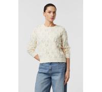 Jacquard-Pullover mit Fransen 46 creme 2176484.04X0.46